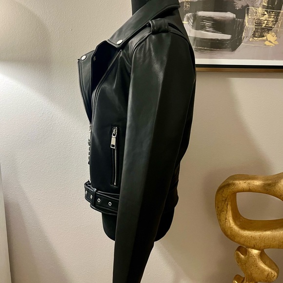 NWT Rebecca Minkoff Moto Jacket Black Medium - Picture 10 of 13